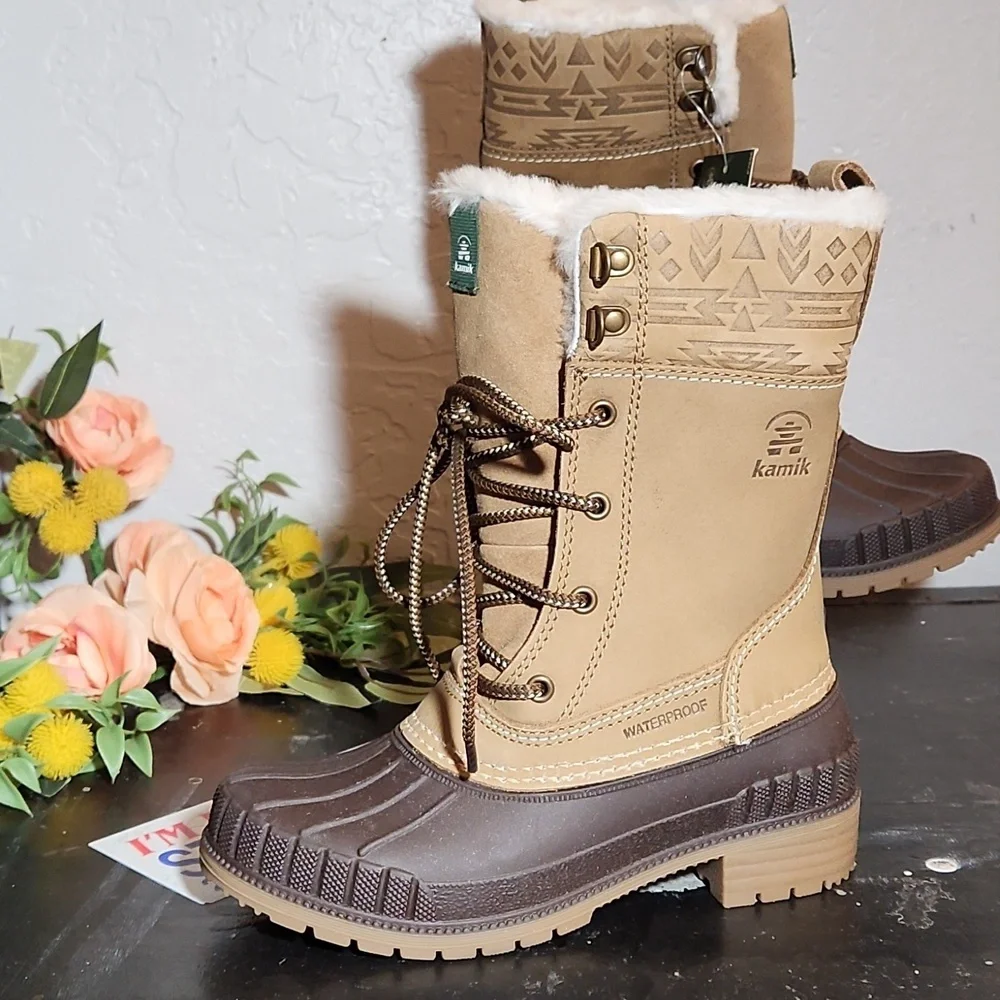 KAMIK Siennah Faux Fur Lined Waterproof Winter Boots 5